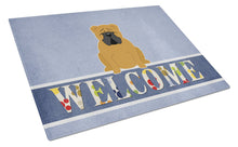 Load image into Gallery viewer, English Bulldog Red Welcome Glass Cutting Boards – Durable, Decorative Kitchen Art Large BB5703LCB