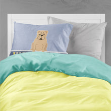Load image into Gallery viewer, English Bulldog Fawn Welcome Fabric Standard Pillowcase – Artistic Decorative Front, White Back BB5705PILLOWCASE
