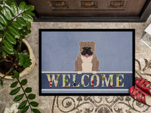 Load image into Gallery viewer, English Bulldog Grey Brindle  Welcome Doormat - 18x27 Decorative Floor Mat – Indoor/Outdoor Rug with Artistic Flair BB5707MAT