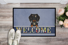 Load image into Gallery viewer, Wire Haired Dachshund Dapple Welcome Doormat - 18x27 Decorative Floor Mat – Indoor/Outdoor Rug with Artistic Flair BB5709MAT