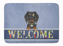 Load image into Gallery viewer, Wire Haired Dachshund Dapple Welcome Machine Washable Memory Foam Mat BB5709RUG