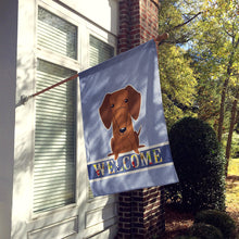 Load image into Gallery viewer, Dachshund Red Brown Welcome Flag Canvas House Size BB5711CHF