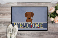 Load image into Gallery viewer, Dachshund Red Brown Welcome Doormat - 18x27 Decorative Floor Mat – Indoor/Outdoor Rug with Artistic Flair BB5711MAT