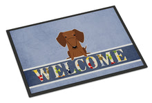 Load image into Gallery viewer, Dachshund Red Brown Welcome Doormat - 18x27 Decorative Floor Mat – Indoor/Outdoor Rug with Artistic Flair BB5711MAT