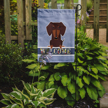 Load image into Gallery viewer, Dachshund Chocolate Welcome Garden Flag - Outdoor Decorative Yard Flag BB5712GF