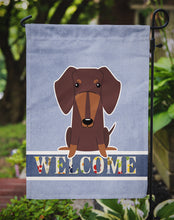 Load image into Gallery viewer, Dachshund Chocolate Welcome Garden Flag - Outdoor Decorative Yard Flag BB5712GF