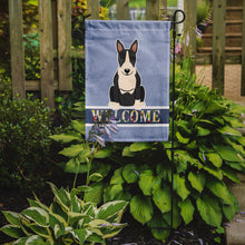 Load image into Gallery viewer, Bull Terrier Black White Welcome Garden Flag - Outdoor Decorative Yard Flag BB5714GF