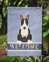 Load image into Gallery viewer, Bull Terrier Black White Welcome Garden Flag - Outdoor Decorative Yard Flag BB5714GF