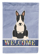 Load image into Gallery viewer, Bull Terrier Black White Welcome Garden Flag - Outdoor Decorative Yard Flag BB5714GF