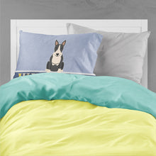 Load image into Gallery viewer, Bull Terrier Black White Welcome Fabric Standard Pillowcase – Artistic Decorative Front, White Back BB5714PILLOWCASE
