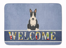 Load image into Gallery viewer, Bull Terrier Black White Welcome Machine Washable Memory Foam Mat BB5714RUG