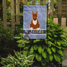 Load image into Gallery viewer, Bull Terrier Red Welcome Garden Flag - Outdoor Decorative Yard Flag BB5715GF