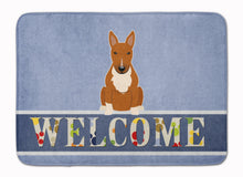 Load image into Gallery viewer, Bull Terrier Red Welcome Machine Washable Memory Foam Mat BB5715RUG