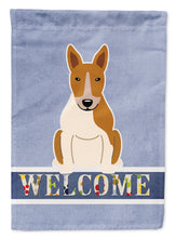 Load image into Gallery viewer, Bull Terrier Red White Welcome Garden Flag - Outdoor Decorative Yard Flag BB5716GF