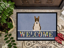 Load image into Gallery viewer, Bull Terrier Dark Brindle Welcome Doormat - 18x27 Decorative Floor Mat – Indoor/Outdoor Rug with Artistic Flair BB5717MAT