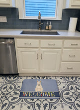 Load image into Gallery viewer, Bull Terrier White Welcome Machine Washable Memory Foam Mat BB5719RUG