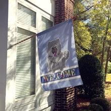 Load image into Gallery viewer, Chow Chow Blue Welcome Flag Canvas House Size BB5720CHF