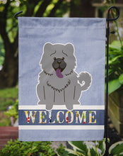 Load image into Gallery viewer, Chow Chow Blue Welcome Garden Flag - Outdoor Decorative Yard Flag BB5720GF