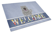 Load image into Gallery viewer, Chow Chow Blue Welcome Glass Cutting Boards – Durable, Decorative Kitchen Art Large BB5720LCB