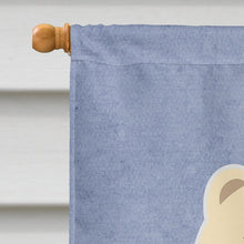 Load image into Gallery viewer, Chow Chow White Welcome Flag Canvas House Size BB5721CHF