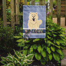 Load image into Gallery viewer, Chow Chow White Welcome Garden Flag - Outdoor Decorative Yard Flag BB5721GF