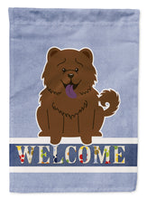 Load image into Gallery viewer, Chow Chow Chocolate Welcome Garden Flag - Outdoor Decorative Yard Flag BB5722GF