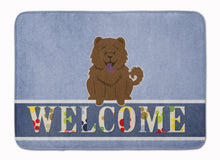 Load image into Gallery viewer, Chow Chow Chocolate Welcome Machine Washable Memory Foam Mat BB5722RUG