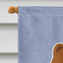 Load image into Gallery viewer, Chow Chow Red Welcome Flag Canvas House Size BB5723CHF