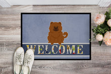 Load image into Gallery viewer, Chow Chow Red Welcome Doormat - 18x27 Decorative Floor Mat – Indoor/Outdoor Rug with Artistic Flair BB5723MAT