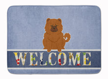 Load image into Gallery viewer, Chow Chow Red Welcome Machine Washable Memory Foam Mat BB5723RUG