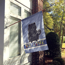Load image into Gallery viewer, Chow Chow Black Welcome Flag Canvas House Size BB5724CHF