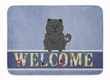 Load image into Gallery viewer, Chow Chow Black Welcome Machine Washable Memory Foam Mat BB5724RUG