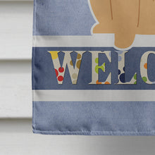 Load image into Gallery viewer, Chow Chow Cream Welcome Flag Canvas House Size BB5725CHF