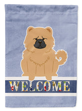 Load image into Gallery viewer, Chow Chow Cream Welcome Garden Flag - Outdoor Decorative Yard Flag BB5725GF
