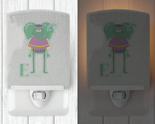 Load image into Gallery viewer, Alphabet E for Elephant Ceramic Night Light BB5730CNL