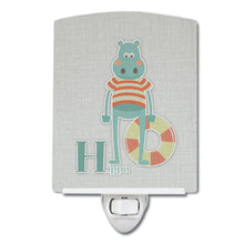 Load image into Gallery viewer, Alphabet H for Hippopotamus Ceramic Night Light BB5733CNL