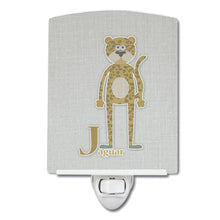 Load image into Gallery viewer, Alphabet J for Jaguar Ceramic Night Light BB5735CNL