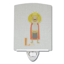 Load image into Gallery viewer, Alphabet L for Lion Ceramic Night Light BB5737CNL