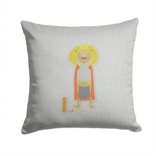 Load image into Gallery viewer, Alphabet L for Lion Throw Pillow - 14x14 Decorative Pillow – Art for Your Home &amp; Patio BB5737PW1414