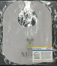 Load image into Gallery viewer, Alphabet M for Mouse Baby Bib BB5738BIB