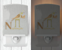 Load image into Gallery viewer, Alphabet N for Nightingale Ceramic Night Light BB5739CNL