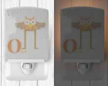 Load image into Gallery viewer, Alphabet O for Owl Ceramic Night Light BB5740CNL