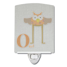Load image into Gallery viewer, Alphabet O for Owl Ceramic Night Light BB5740CNL