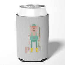 Load image into Gallery viewer, Alphabet P for Pig Can or Bottle Hugger BB5741CC