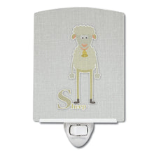 Load image into Gallery viewer, Alphabet S for Sheep Ceramic Night Light BB5744CNL