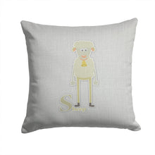 Load image into Gallery viewer, Alphabet S for Sheep Throw Pillow - 14x14 Decorative Pillow – Art for Your Home &amp; Patio BB5744PW1414