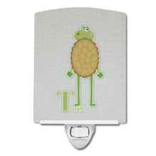 Load image into Gallery viewer, Alphabet T for Turtle Ceramic Night Light BB5745CNL