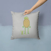 Load image into Gallery viewer, Alphabet T for Turtle Throw Pillow - 14x14 Decorative Pillow – Art for Your Home &amp; Patio BB5745PW1414