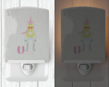 Load image into Gallery viewer, Alphabet U for Unicorn Ceramic Night Light BB5746CNL