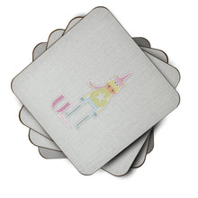 Load image into Gallery viewer, Alphabet U for Unicorn Foam Coaster  BB5746FC
